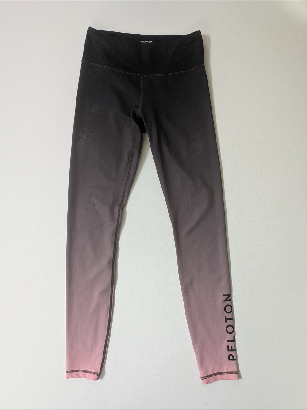 Peloton Leggings Black to Pink Ombre Xtra Small XS
